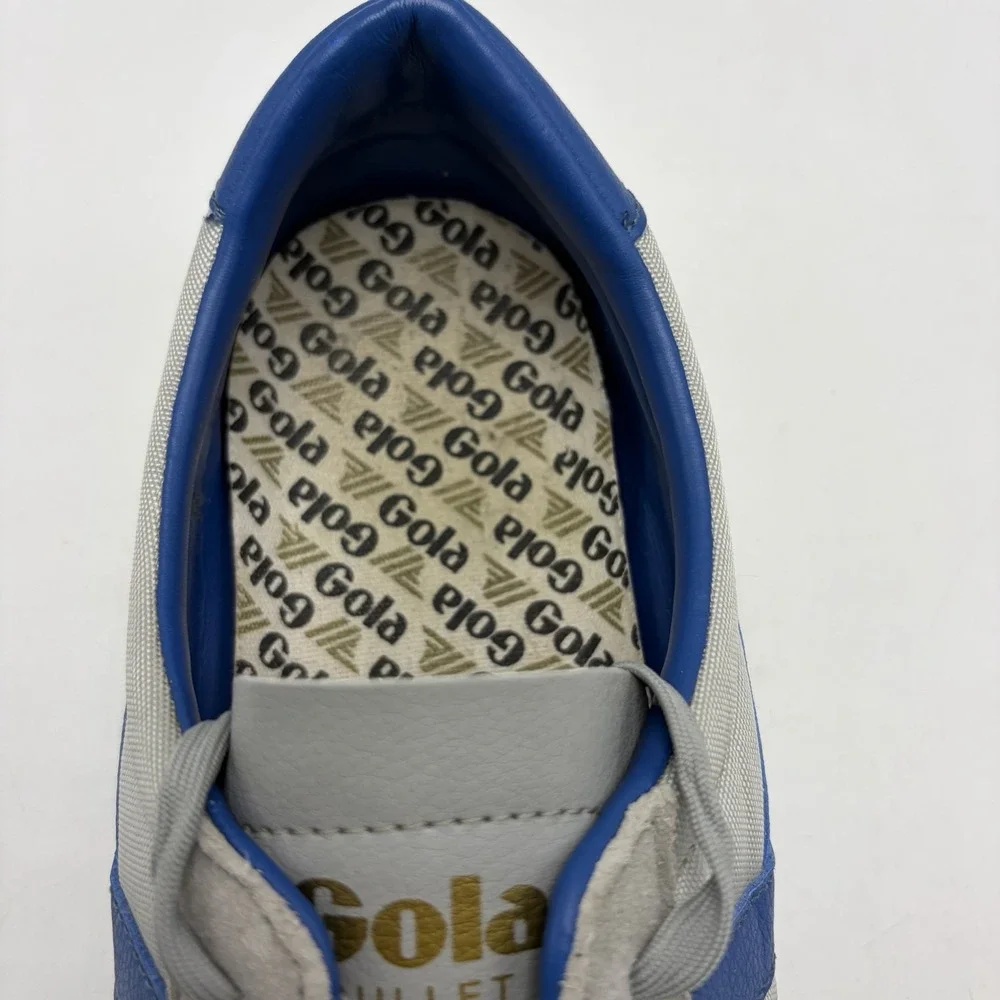 Gola Bullet Trainers Sneakers Mens Gray Nylon Blue Preppy Casual